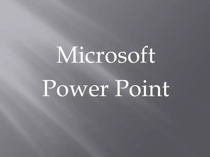 microsoft power point