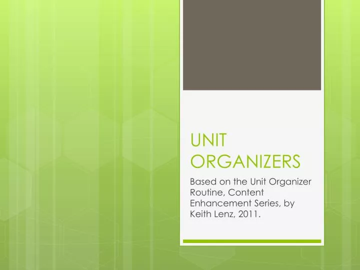 unit organizers