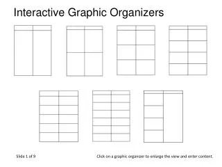 Interactive Graphic Organizers