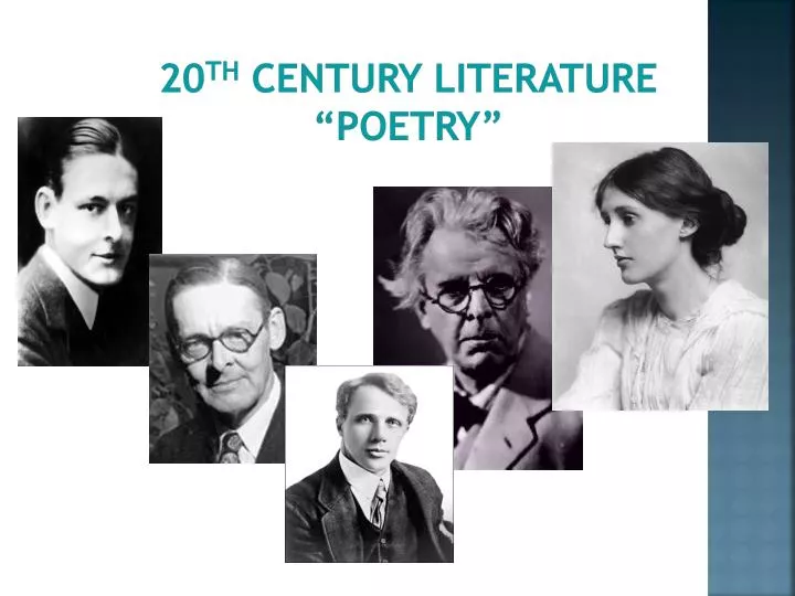 20 th century literature poetry