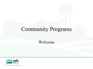 Community Programs