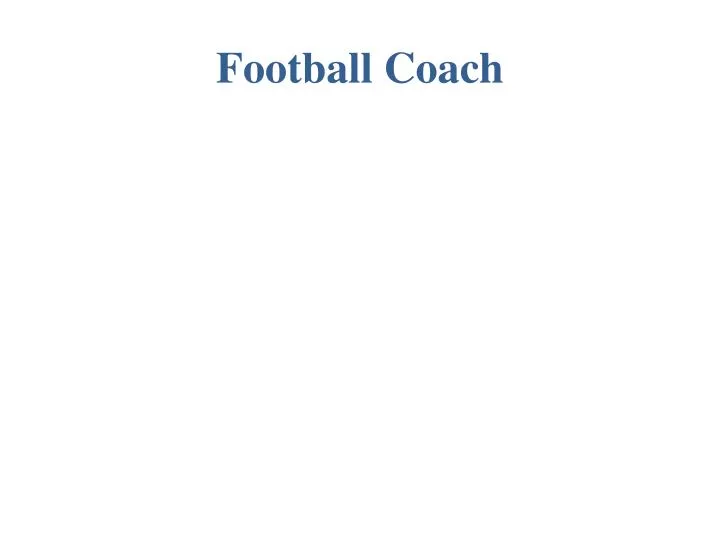 football coach