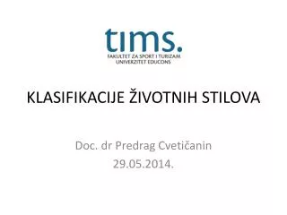 klasifikacije ivotnih stilova
