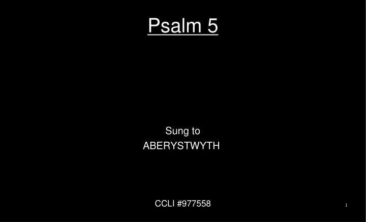 psalm 5