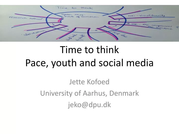 time to think pace youth and social media