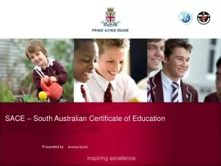 SACE – South Australian Certificate of Education