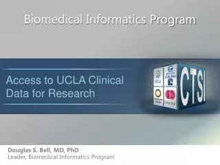 Biomedical Informatics Program
