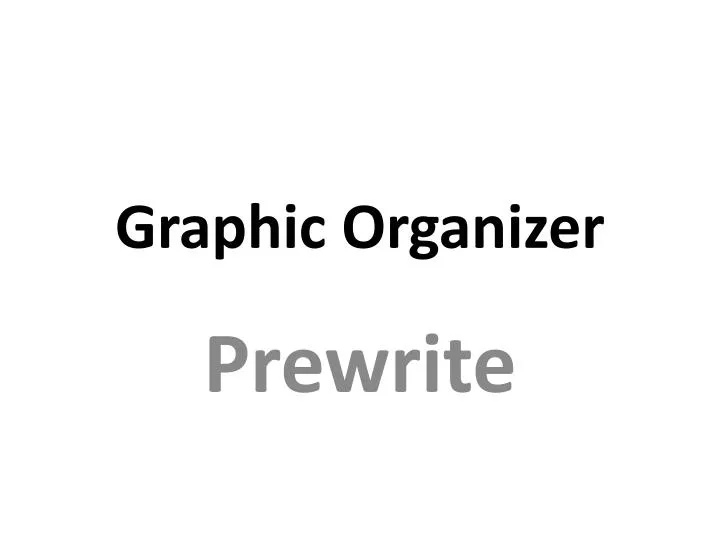 graphic organizer