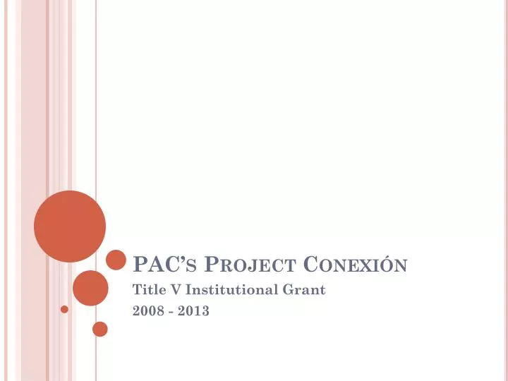 pac s project conexi n