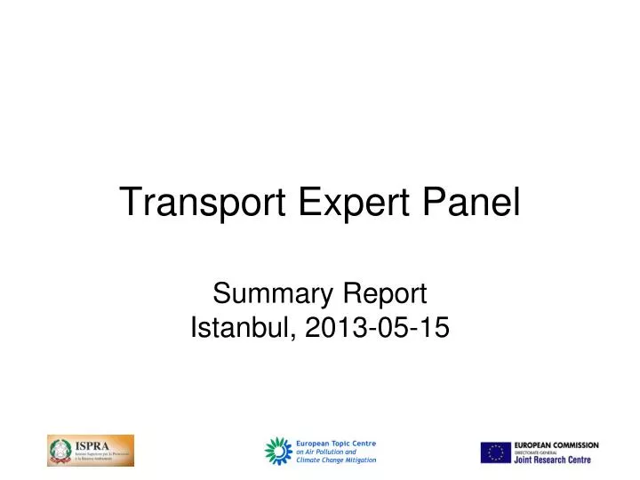 transport expert panel
