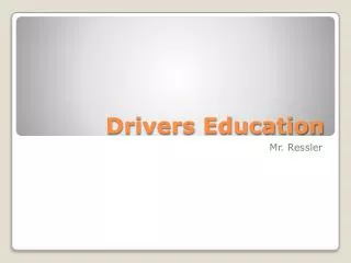 Drivers Education