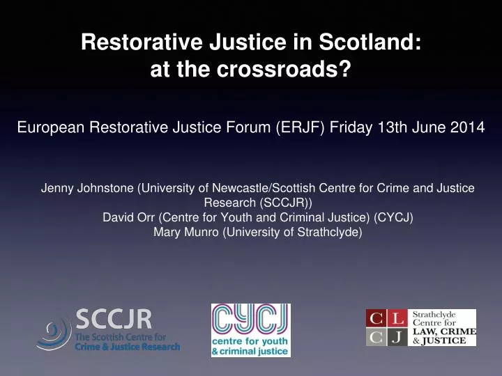 restorative justice in scotland at the crossroads
