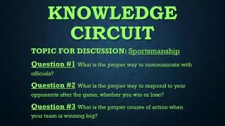 Knowledge circuit