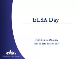 ELSA Day