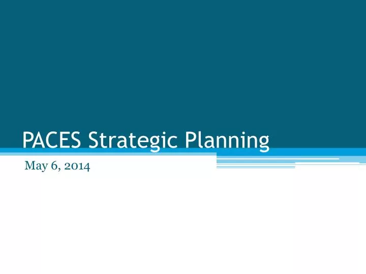 paces strategic planning