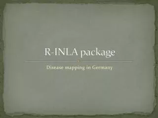 r inla package