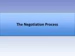 The Negotiation Process