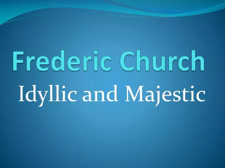 frederic church