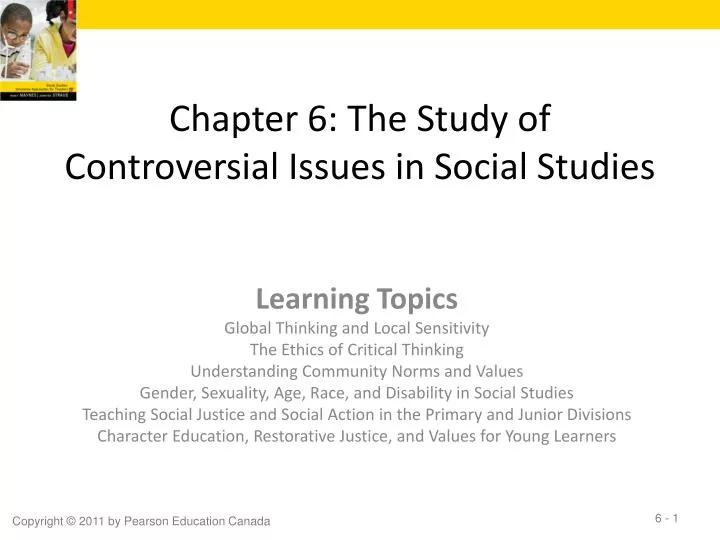 chapter 6 the study of controversial issues in social studies