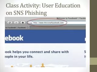 Class Activity: User Education on SNS Phishing