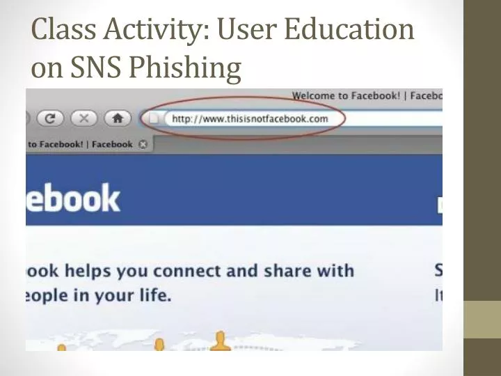 class activity user education on sns phishing
