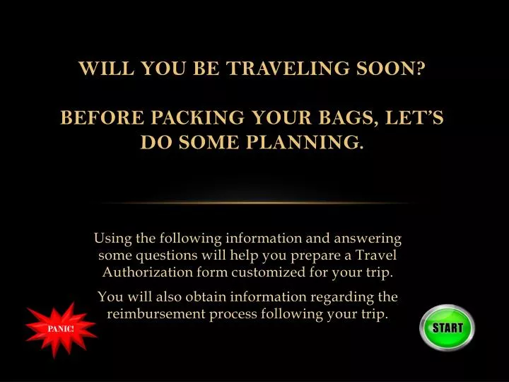 will you be traveling soon before packing your bags let s do some planning