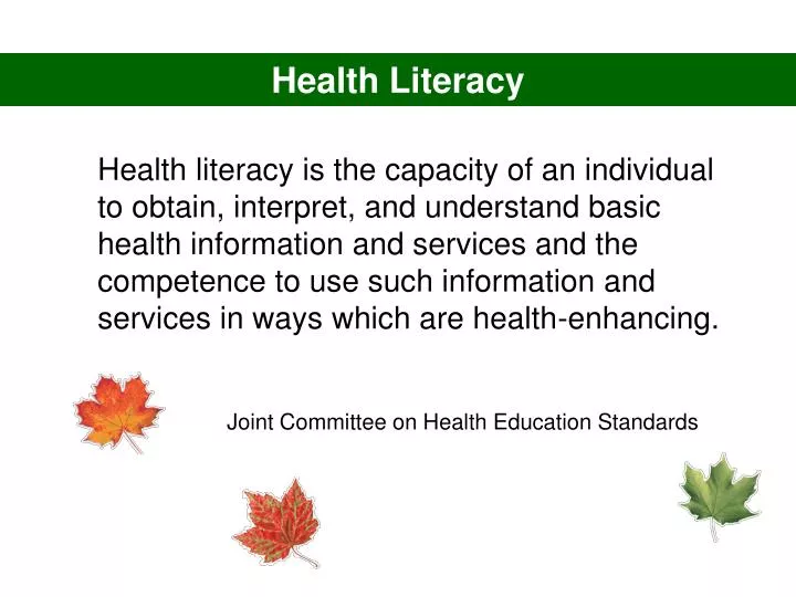 health literacy
