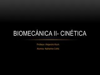 biomec nica ii cin tica