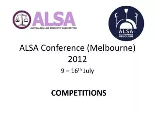 ALSA Conference (Melbourne) 2012