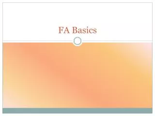 FA Basics