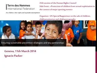 Geneva, 11th March 2014 Ignacio Packer