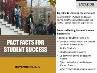 Pact Facts for Student success
