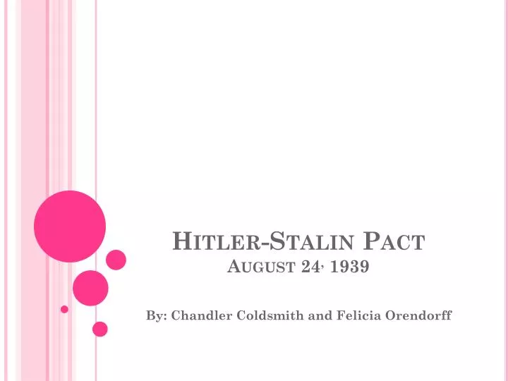 hitler stalin pact august 24 1939