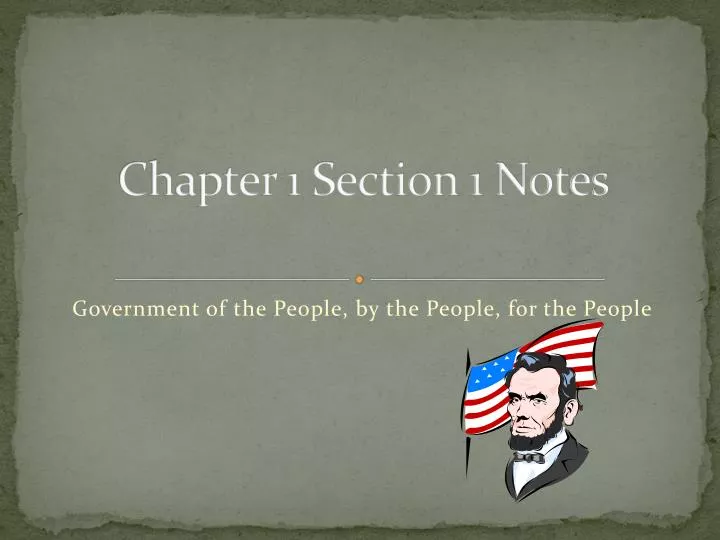 chapter 1 section 1 notes