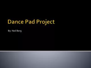 Dance Pad Project