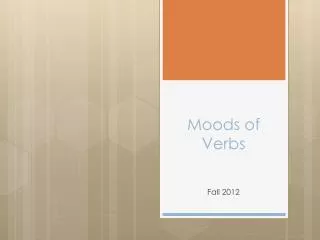 moods of verbs
