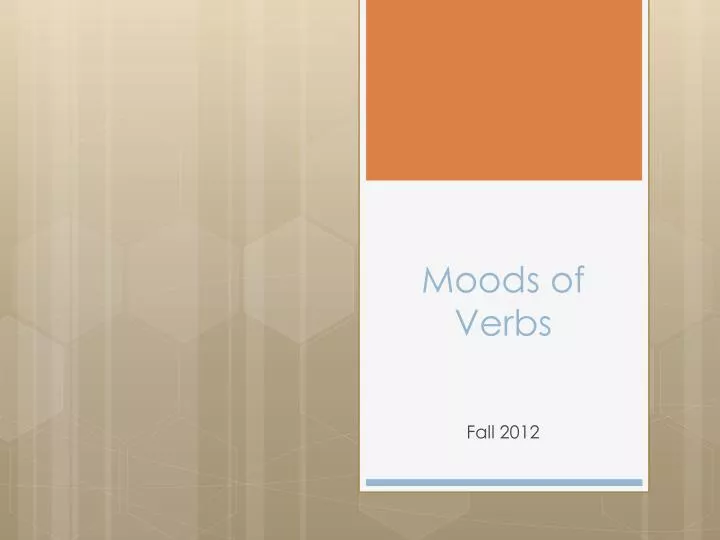 moods of verbs