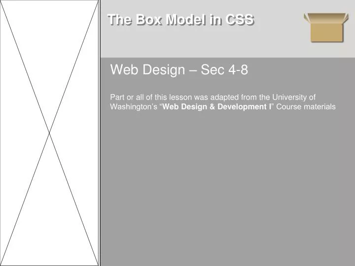 the box model in css