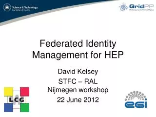 Federated Identity Management for HEP