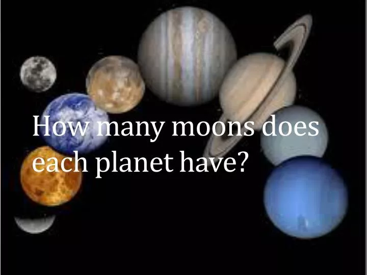how many moons does each planet have