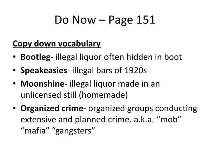 do now page 151