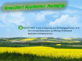GreenStart Application Packaging