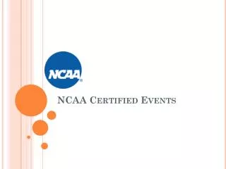 NCAA Certified Events