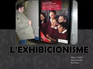 L’exhibicionisme