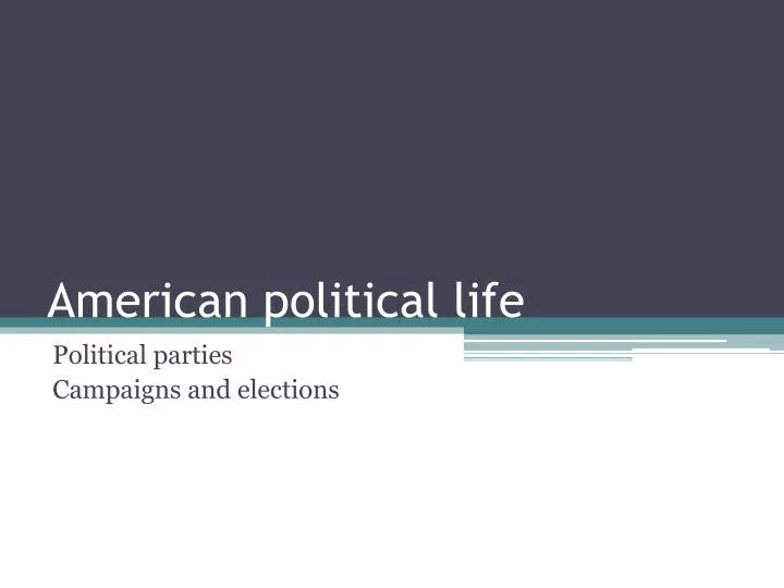 american political life