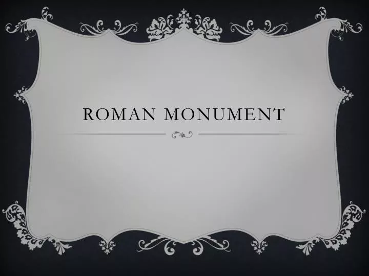 roman monument