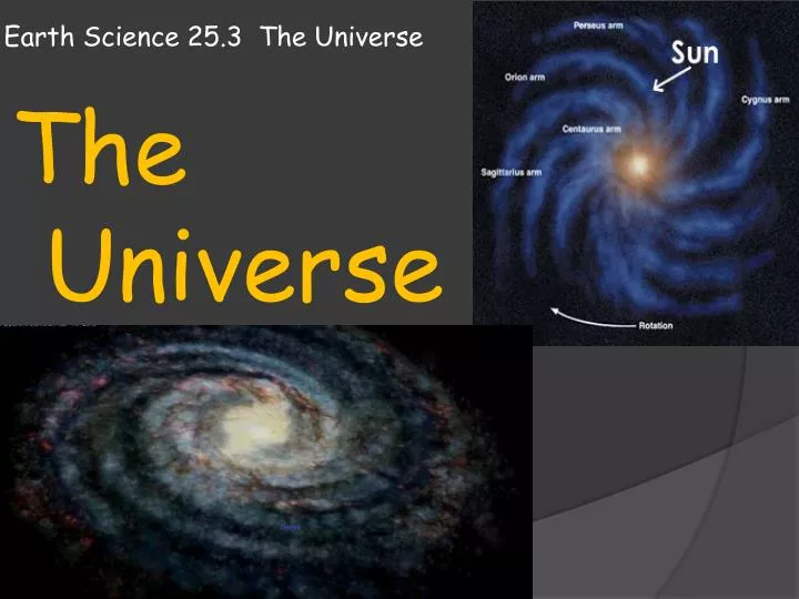 earth science 25 3 the universe