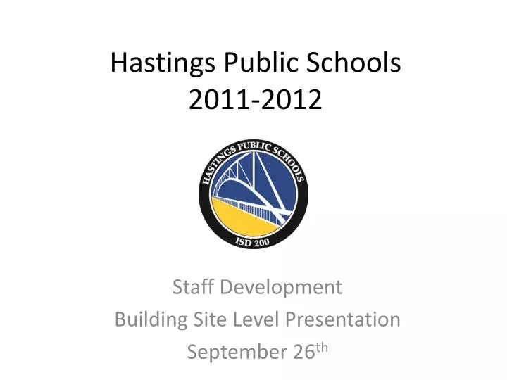 hastings public schools 2011 2012