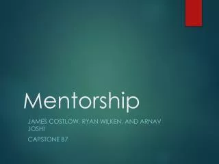mentorship