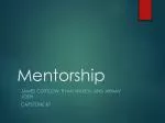 Mentorship - slide 1